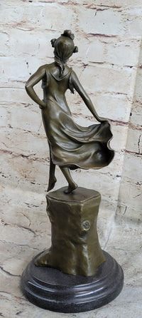 Detailed Collector Dancer by Vallet Bronze Sculpture