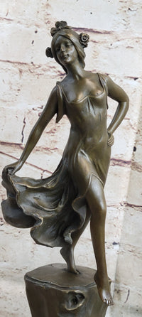 Detailed Collector Dancer by Vallet Bronze Sculpture
