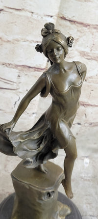 Detailed Collector Dancer by Vallet Bronze Sculpture