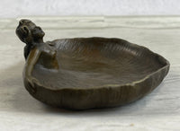 Soaking'' by Rubin Dish CTray Nude Female Bronze Sculpture Deco
