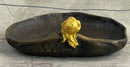 Gilt Soap Dish Jewelry Tray Genuine Bronze Sculpture by Rubin