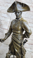 Frederick the Great of Prussia w/ Dogs Bronze 16" x 8.5"