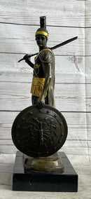 ODYSSEUS Greek Warrior Roman Signed Bronze Art Sculpture Statue 16" x 9.5"