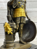 ODYSSEUS Greek Warrior Roman Signed Bronze Art Sculpture Statue 16" x 9.5"