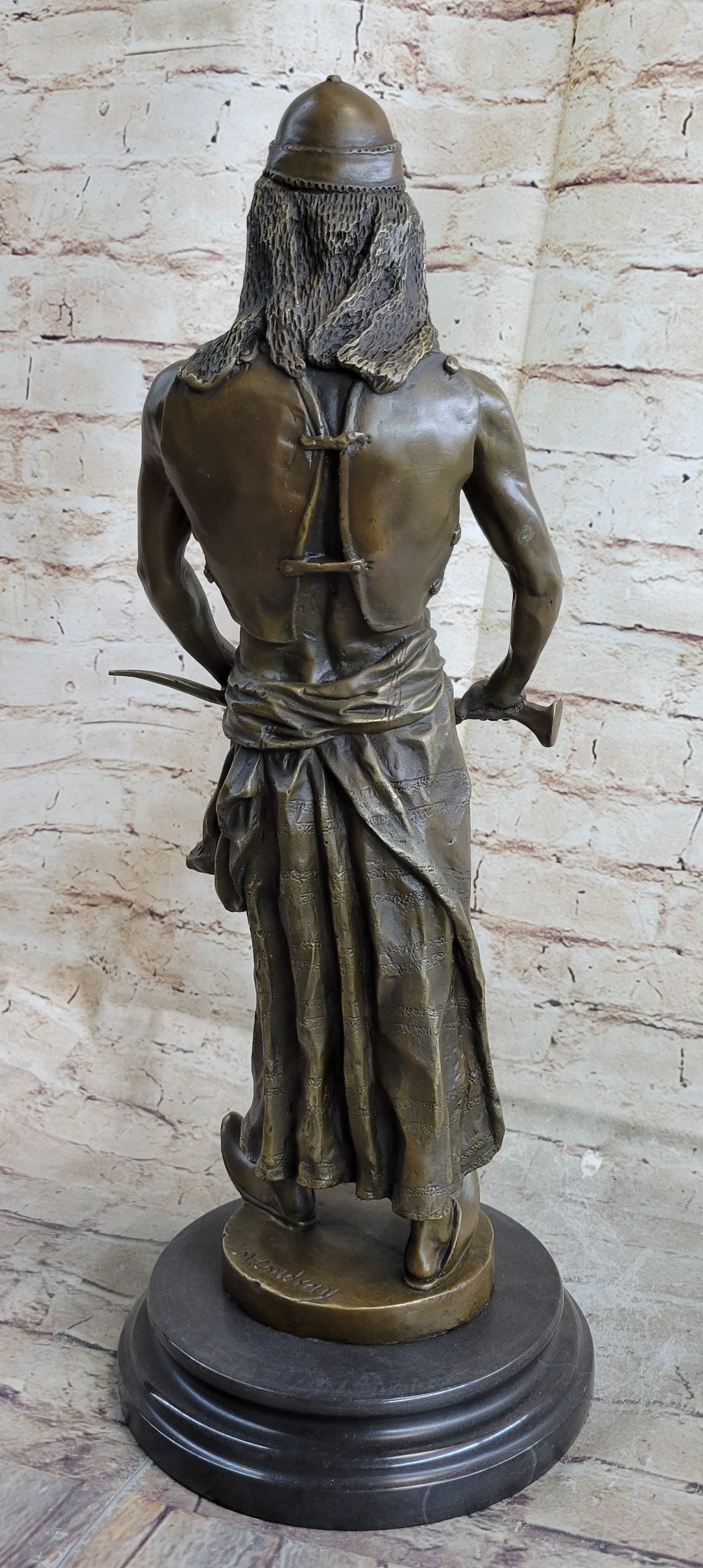 L'Emir Middle Eastern Arabian Turkish Warrior Commander Bronze
