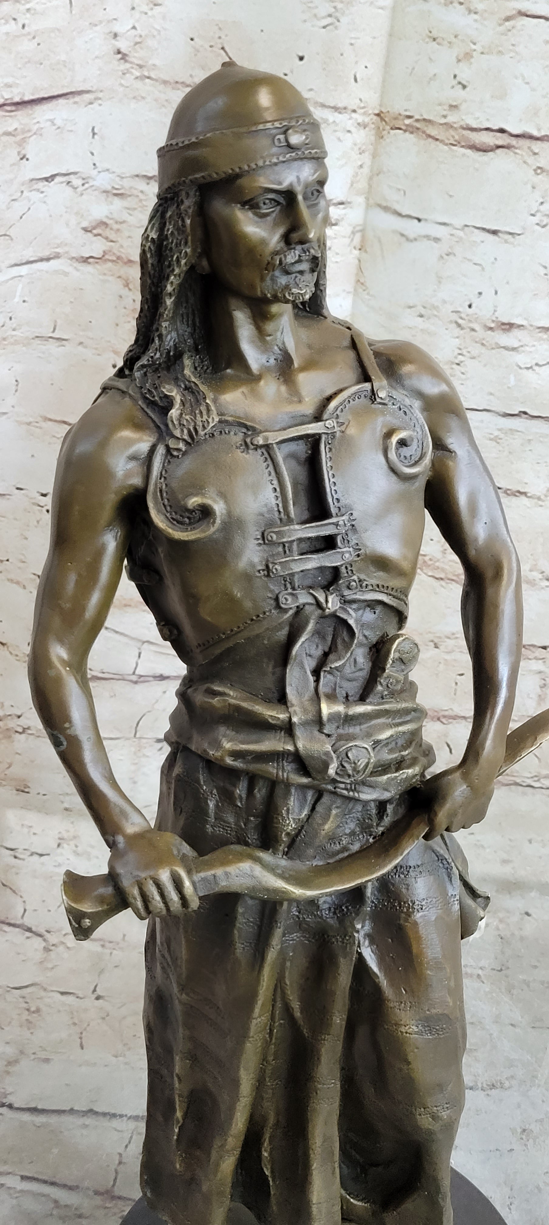 L'Emir Middle Eastern Arabian Turkish Warrior Commander Bronze