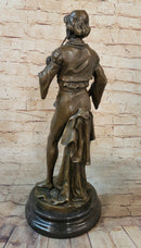 French Civil War Drummer Trumpeter Bronze Sculpture Art