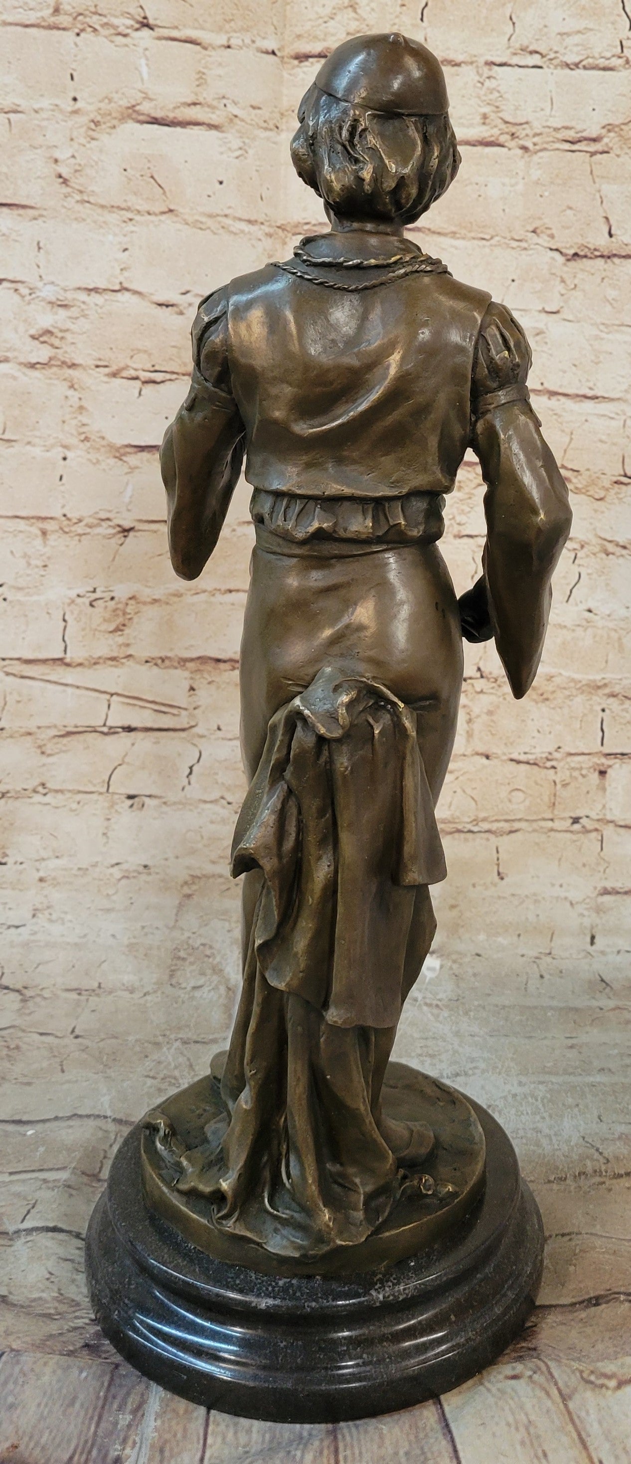 French Civil War Drummer Trumpeter Bronze Sculpture Art