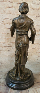 French Civil War Drummer Trumpeter Bronze Sculpture Art
