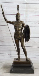Achilles Warrior Bronze Sculpture by Johannes Gotz