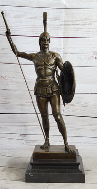 Achilles Warrior Bronze Sculpture by Johannes Gotz