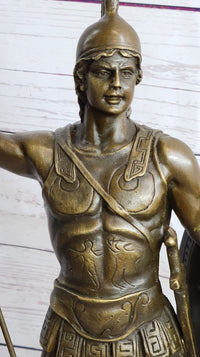 Achilles Warrior Bronze Sculpture by Johannes Gotz