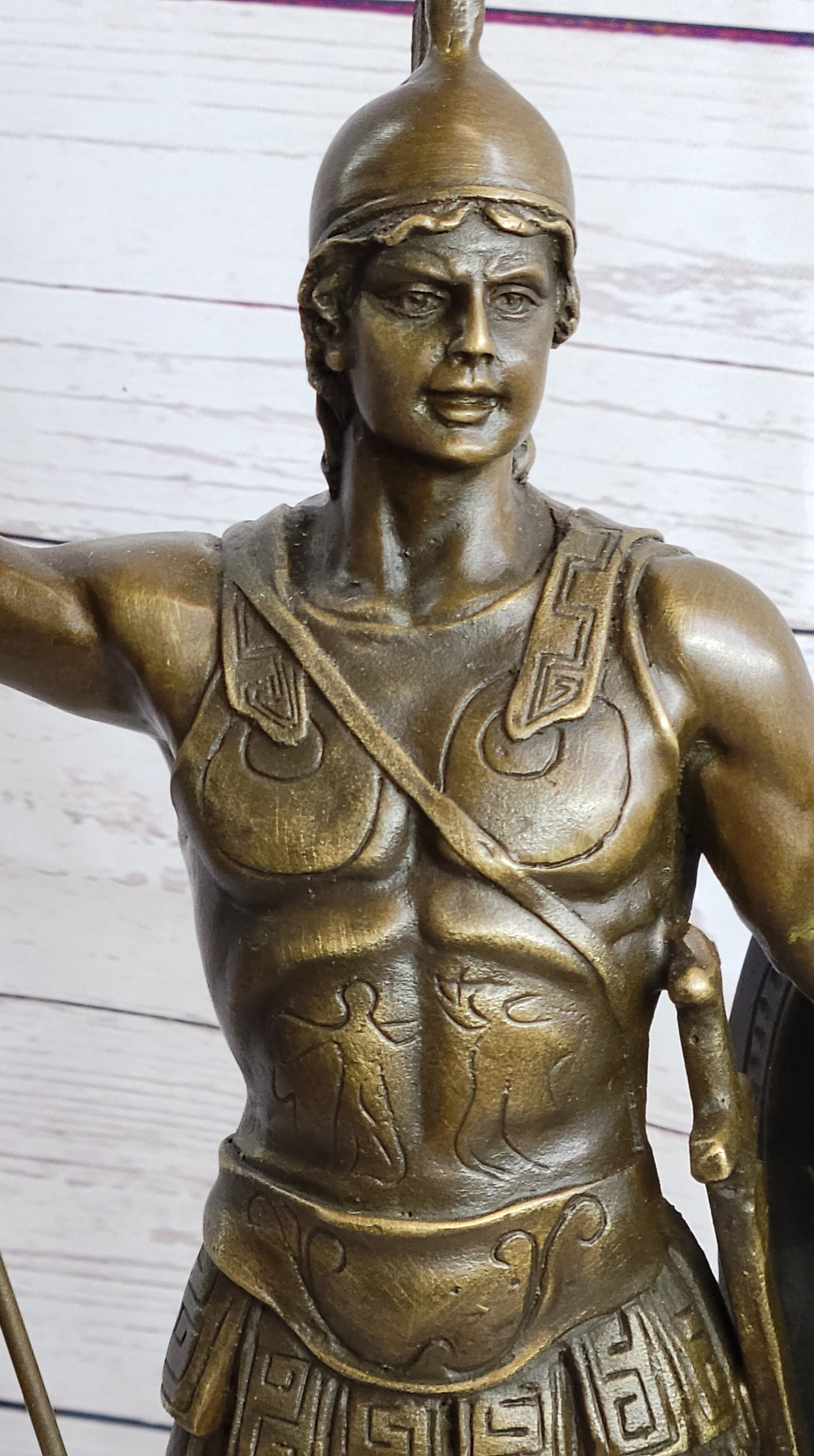 Achilles Warrior Bronze Sculpture by Johannes Gotz