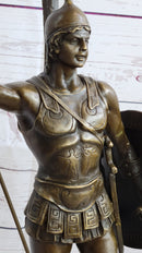 Achilles Warrior Bronze Sculpture by Johannes Gotz