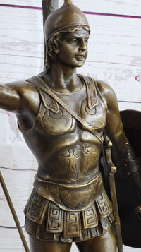 Achilles Warrior Bronze Sculpture by Johannes Gotz