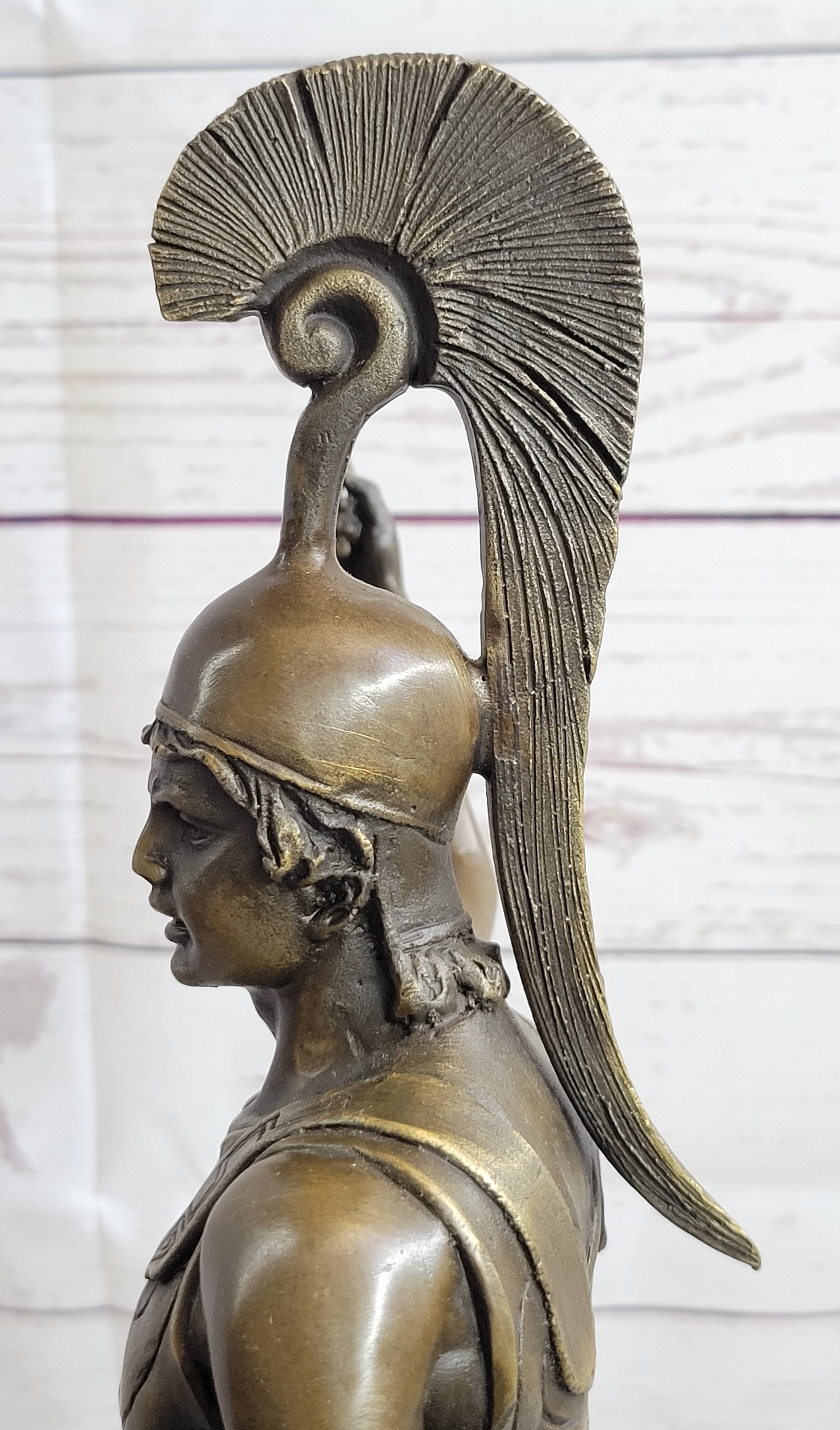 Achilles Warrior Bronze Sculpture by Johannes Gotz
