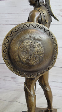 Achilles Warrior Bronze Sculpture by Johannes Gotz