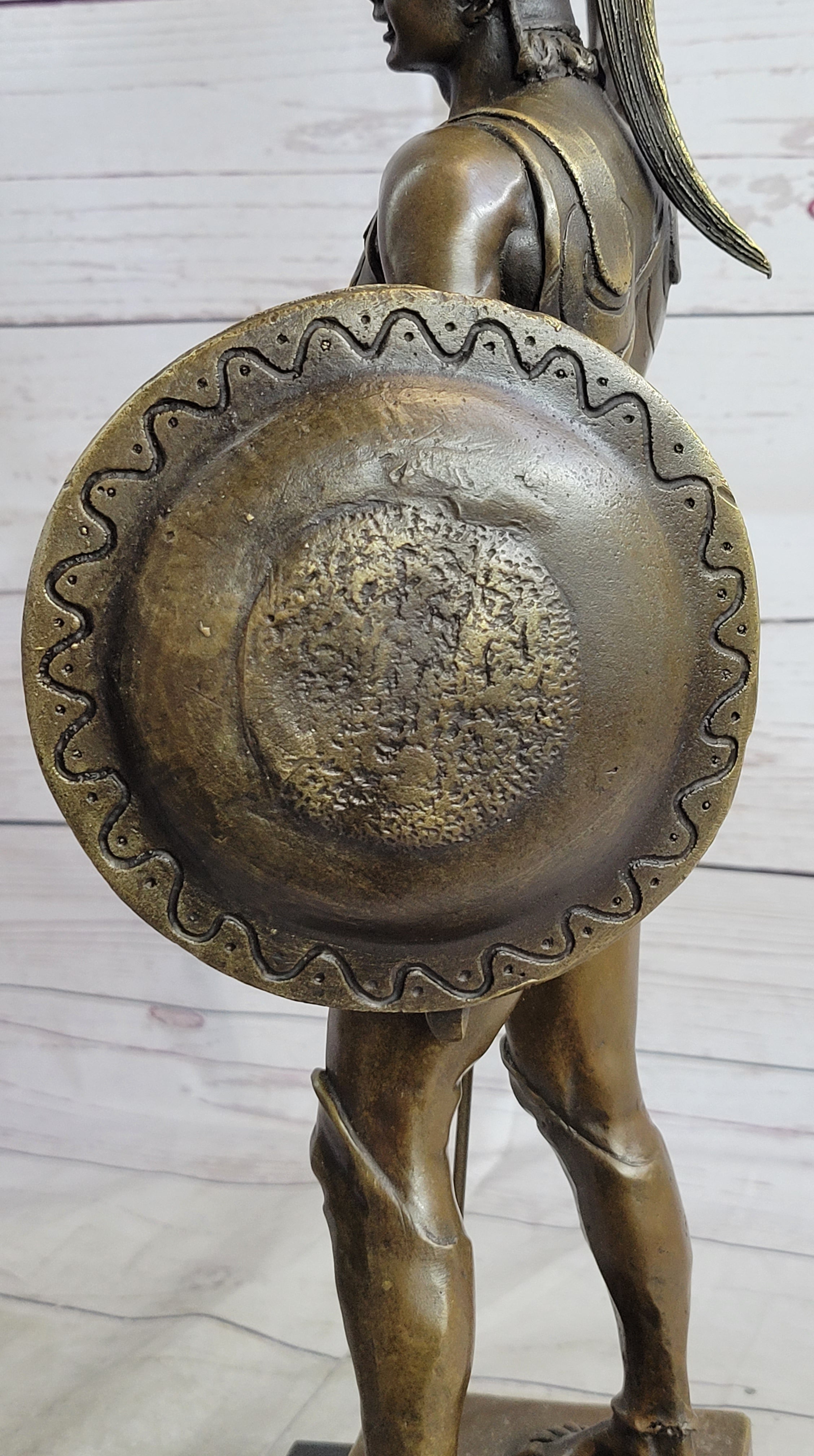 Achilles Warrior Bronze Sculpture by Johannes Gotz