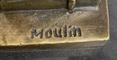 A Secret from on High after Hyppolite Moulin Mercury Hermes Bronze Statue Sculpture 17" x 10"