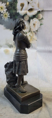Saint Joan of Arc Bronze Sculpture Fremiet 12" x 5"