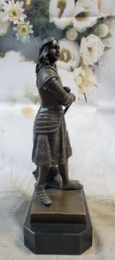 Saint Joan of Arc Bronze Sculpture Fremiet 12" x 5"