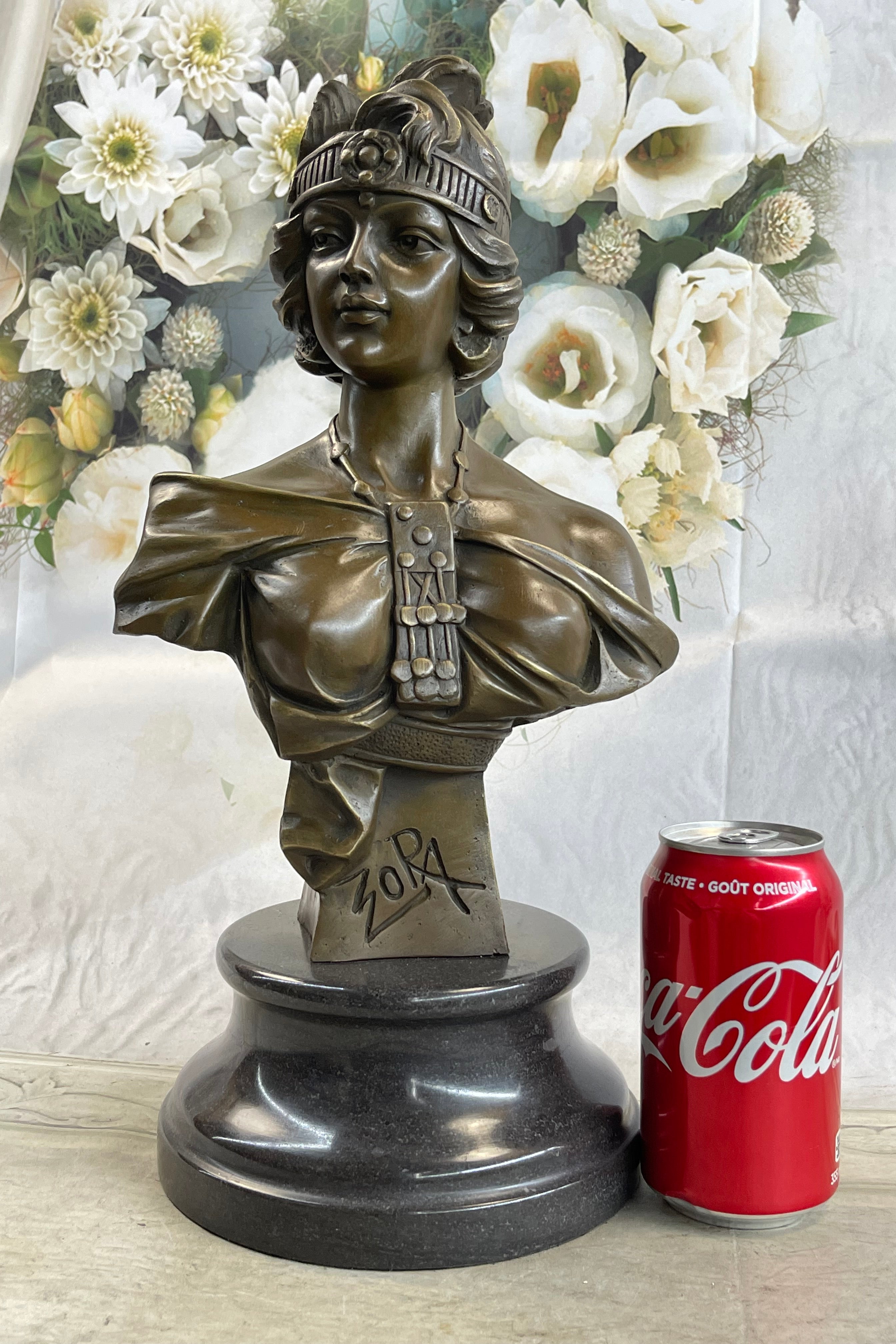 Large Sexy Goddess By French Artist Villanis Bronze Sculpture Sale
