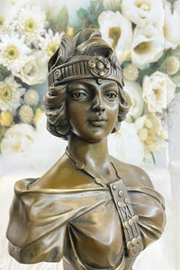 Large Sexy Goddess By French Artist Villanis Bronze Sculpture Sale