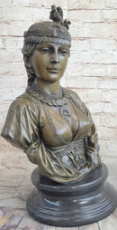 Pocahontas Bronze Bust 19" x 11"