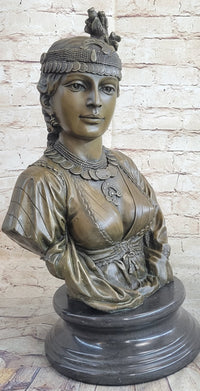 Pocahontas Bronze Bust 19" x 11"