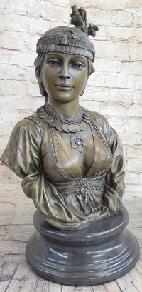 Pocahontas Bronze Bust 19" x 11"