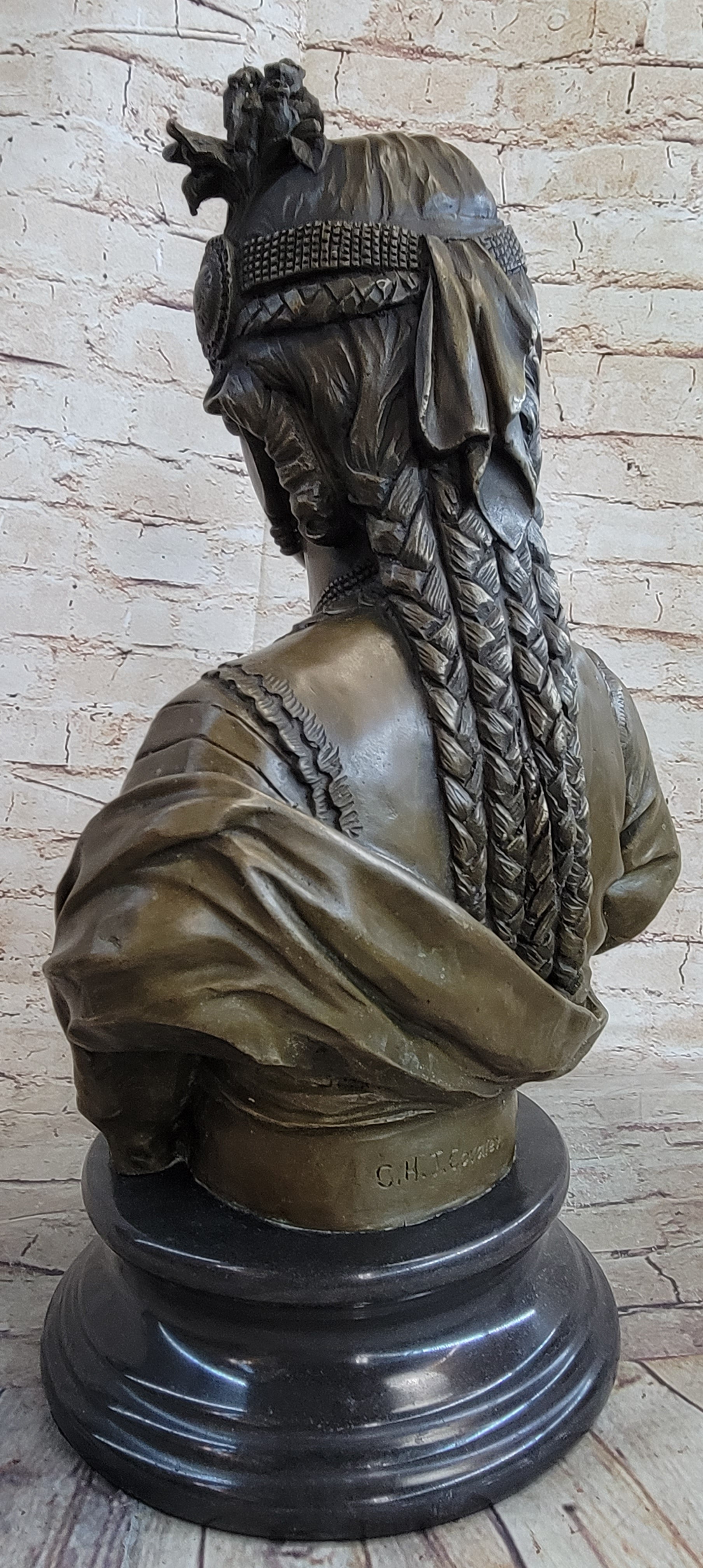 Pocahontas Bronze Bust 19" x 11"