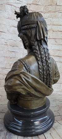 Pocahontas Bronze Bust 19" x 11"