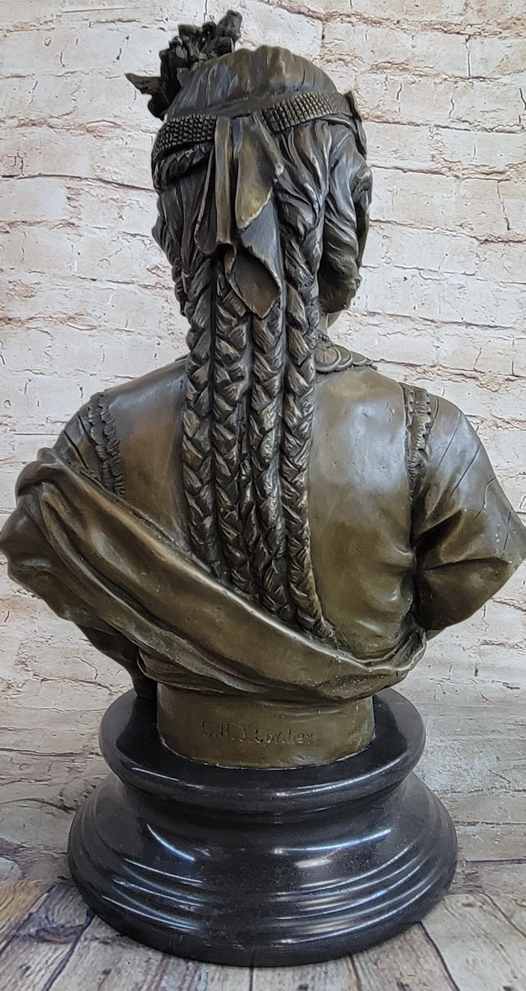 Pocahontas Bronze Bust 19" x 11"