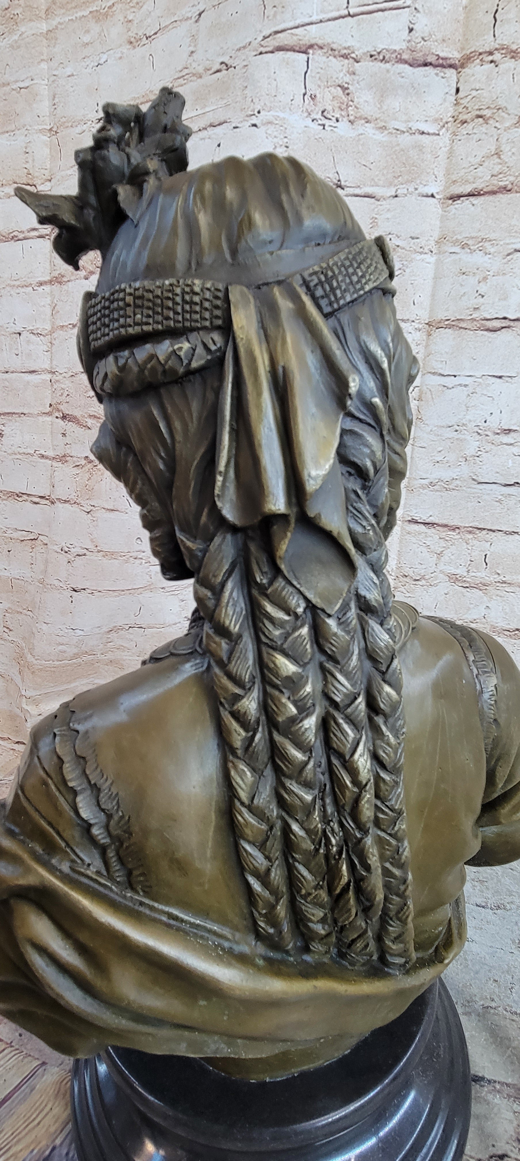Pocahontas Bronze Bust 19" x 11"