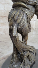American Indian Chief Riding Horse Bronze Sculpture