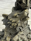 Native American Indian Totem Pole Bronze Sculpture by Milo