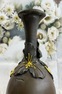 Art Deco/Nouveau Portrait of a Girl Bronze Sculpture