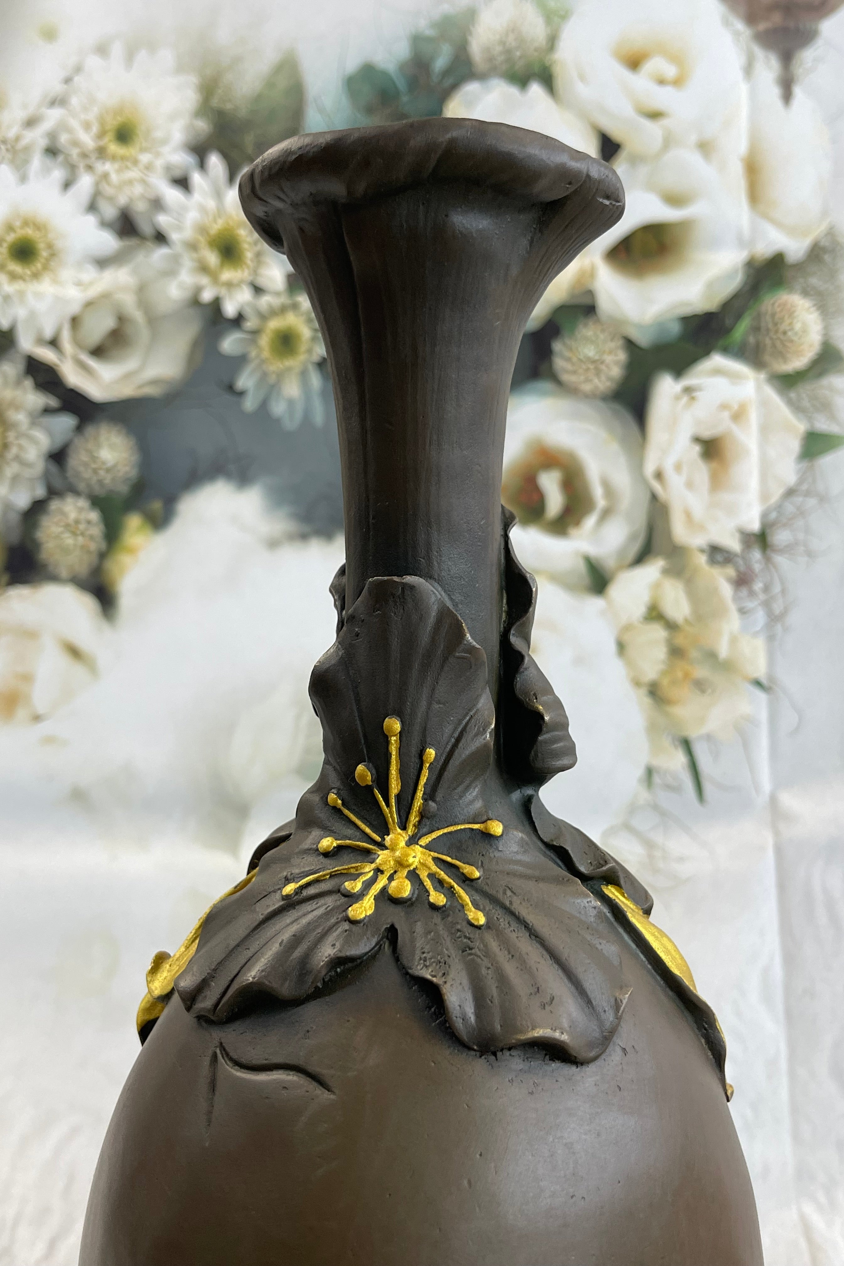 Art Deco/Nouveau Portrait of a Girl Bronze Sculpture