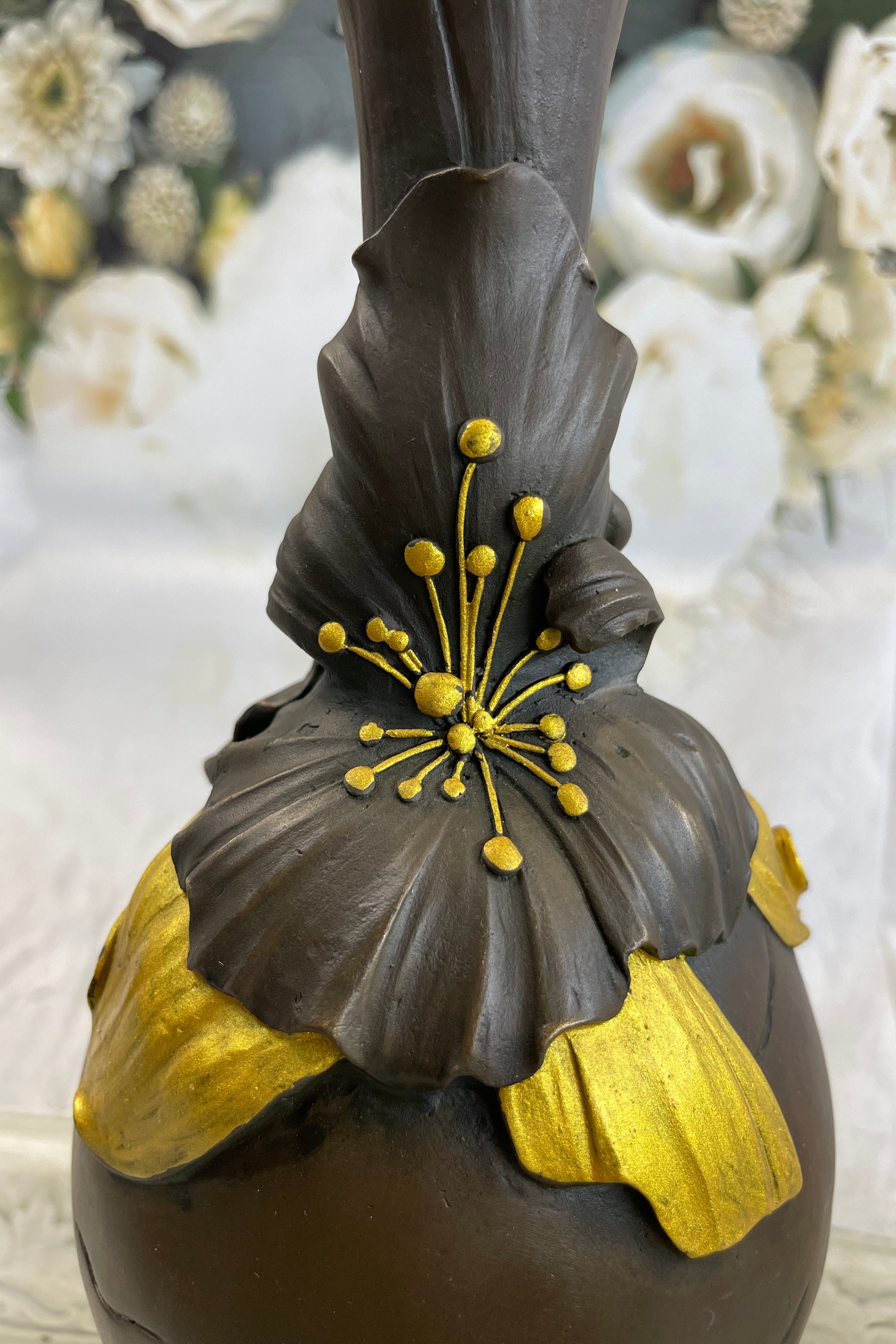 Art Deco/Nouveau Portrait of a Girl Bronze Sculpture