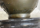 Art Deco/Nouveau Portrait of a Girl Bronze Sculpture