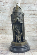 Peeping Ali Ottoman Turkish Arab Harem Warrior & Nude Female Figure Bronze Sculpture