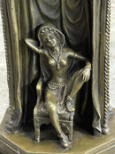 Peeping Ali Ottoman Turkish Arab Harem Warrior & Nude Female Figure Bronze Sculpture