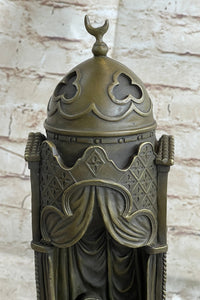 Peeping Ali Ottoman Turkish Arab Harem Warrior & Nude Female Figure Bronze Sculpture