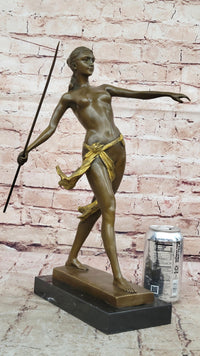 Diana the Huntress Bronze Female Warrior Artemis Sculpture