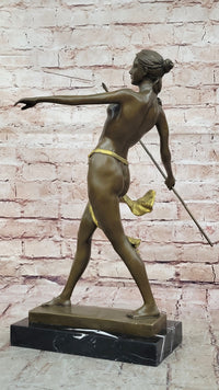 Diana the Huntress Bronze Female Warrior Artemis Sculpture