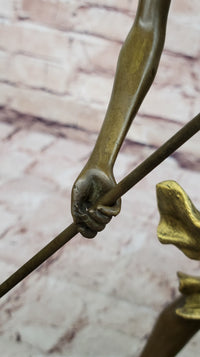 Diana the Huntress Bronze Female Warrior Artemis Sculpture