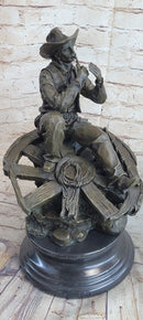 Extra Large Lonely Cowboy Western Art Bronze Sculpture