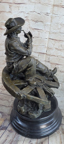 Extra Large Lonely Cowboy Western Art Bronze Sculpture