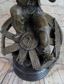 Extra Large Lonely Cowboy Western Art Bronze Sculpture