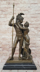 Spartan King Leonidas & Gorgo Bronze Sculpture Figure